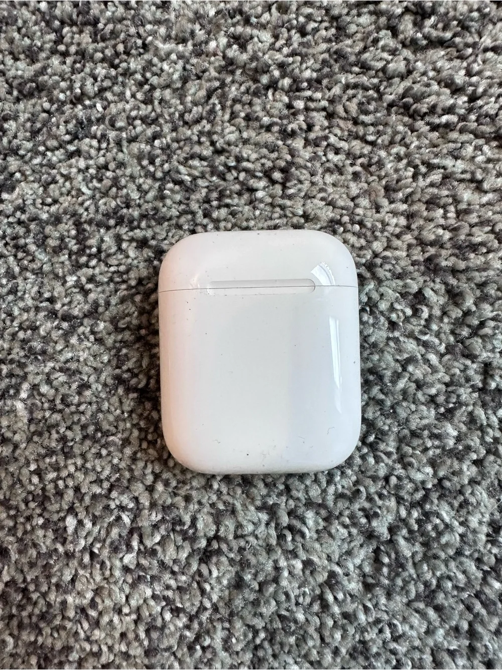 Apple Teal Earbud Case with White Earbuds and Charging Cable- headphones